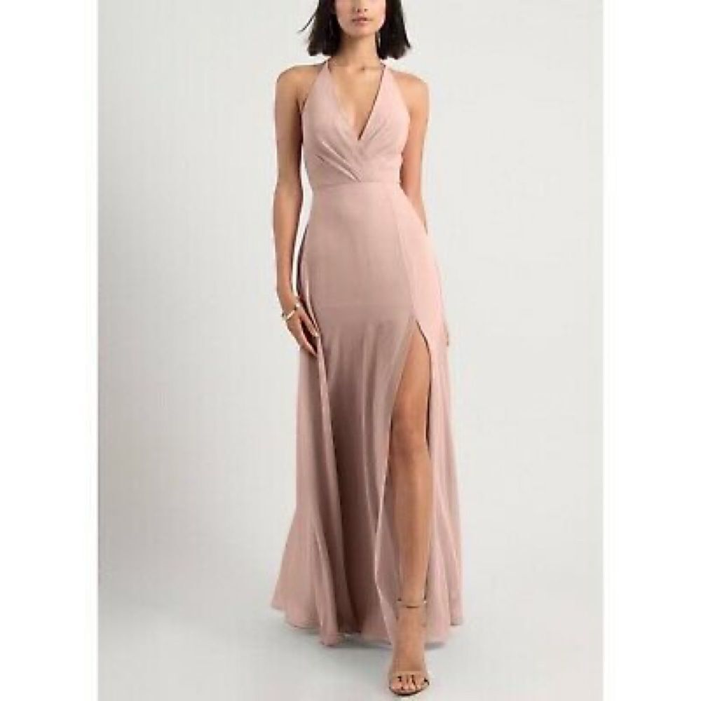Jenny Yoo Bryce Surplice Evening Dress US6